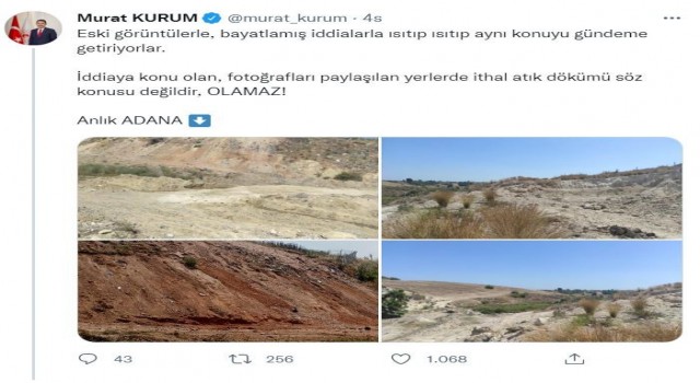 Bakan Kurumdan ithal atık iddialarına yanıt