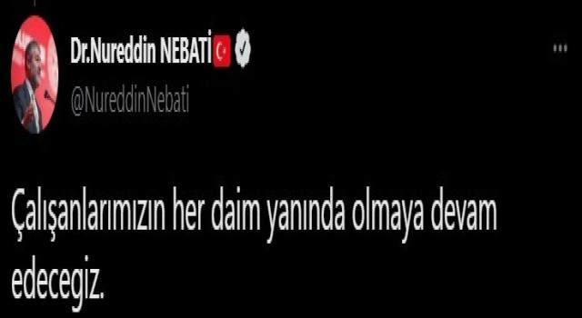 Bakan Nebati: Çalışanların yemek kartlarına yüklenen bir günlük yemek bedeli için 34 TLlik istisna tutarını 1 Temmuzdan itibaren 51 TLye çıkardık