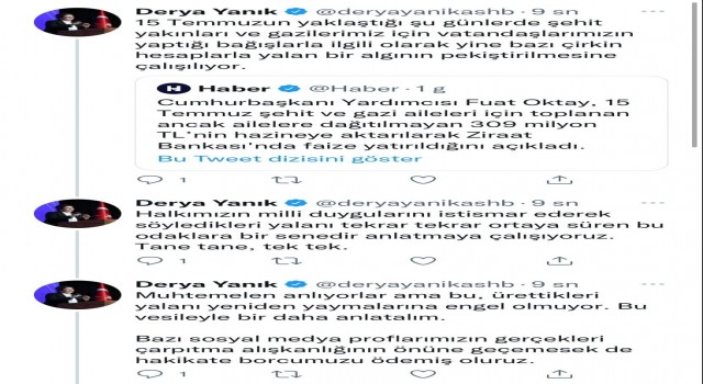Bakan Yanıktan algı haberlerine tepki