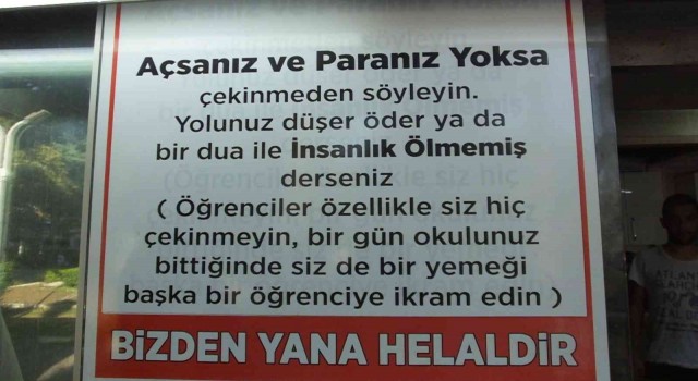 Balıkesirde bu işletmeci kimseyi aç bırakmıyor