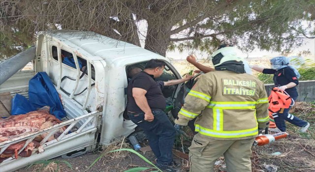 Bandırma Bursa Yolunda trafik kazası: 1 yaralı