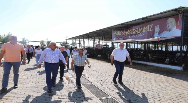 Başkan Ataydan hayvan pazarında bayram denetimi