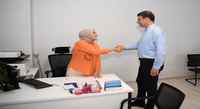 Başkan Kocaman, belediye personeli ile bayramlaştı