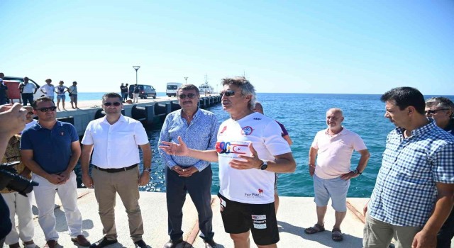 Bayrağımız kulaçlarla Kıbrısa etkinliği Anamurdan start aldı