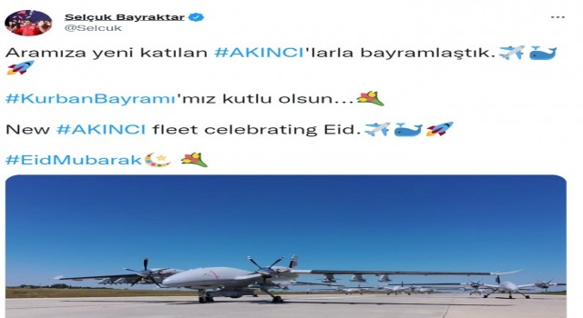 Bayraktar AKINCI filosunun çekimlerinde nefes kesen görüntüler