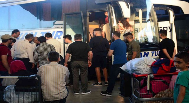 Bayram öncesi otobüsler tam kapasite doldu