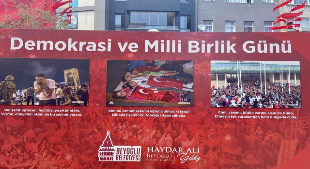 Beyoğlunda “15 Temmuz İstiklal Sergisi” açıldı