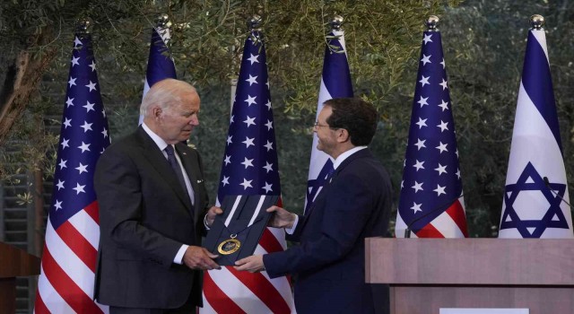 Biden, İsrail Cumhurbaşkanı Herzog ile bir araya geldi