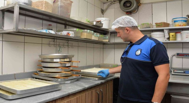 Bozüyükte bayram öncesinde tatlı imalathanelerine denetleme