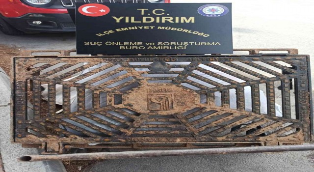 Bursada mazgal hırsızı tutuklandı
