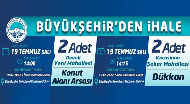 Büyükşehirden ihale