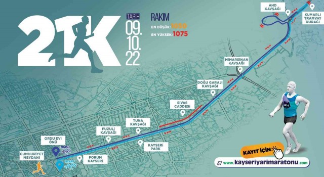 Büyükşehirin Uluslararası Kayseri Yarı Maratonunda heyecan artıyor