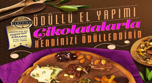 Chocolate 333 el yapımı çikolataları ile Üstün Lezzet Ödülünü kazandı