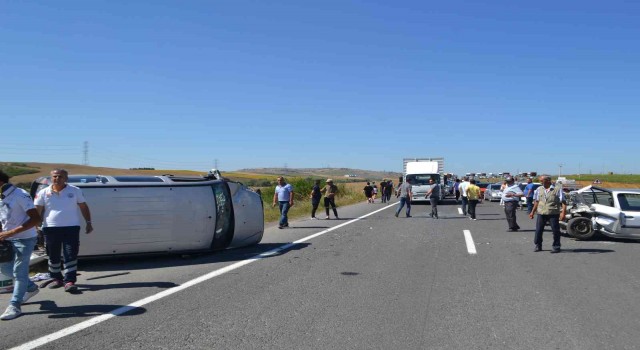 Çorluda feci kaza: 5 yaralı