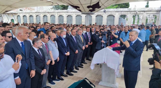 Cumhurbaşkanı Erdoğan, Fethiye Gümüşdağın cenazesine katıldı