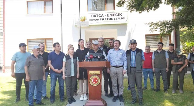 Datçadaki orman yangını kontrol altına alındı