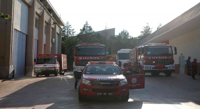 Denizliden Datçadaki yangına itfaiye sevk edildi
