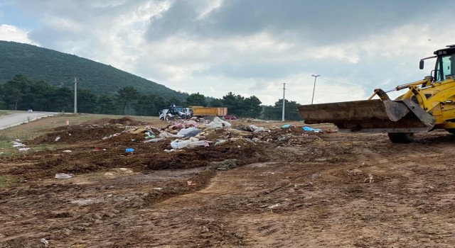 Derincede kurban pazarı temizlendi