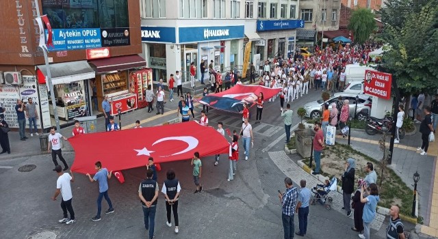 Devrekte 15 Temmuz kalkışmasının 6. yılında vatandaşlar tek yürek oldular