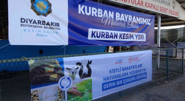 Diyarbakırda vatandaşlar kurbanlıklarını profesyonel kasaplara emanet etti