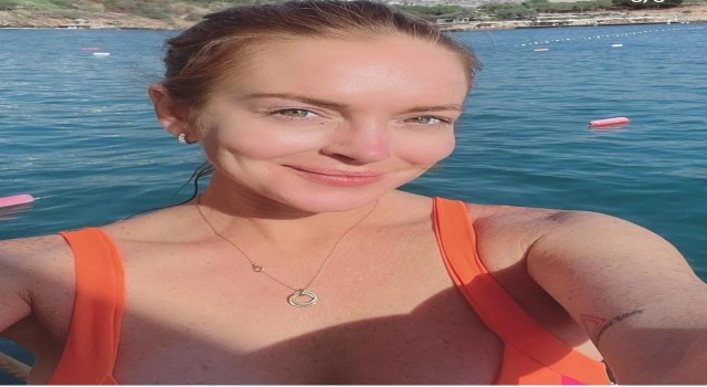 Dünyaca ünlü oyuncu Lindsay Lohan Bodrumda balayı yapıyor