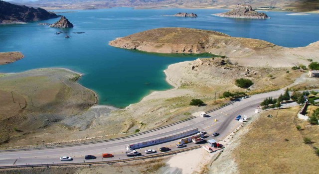 Elazığda bayram öncesi helikopter destekli trafik denetimi
