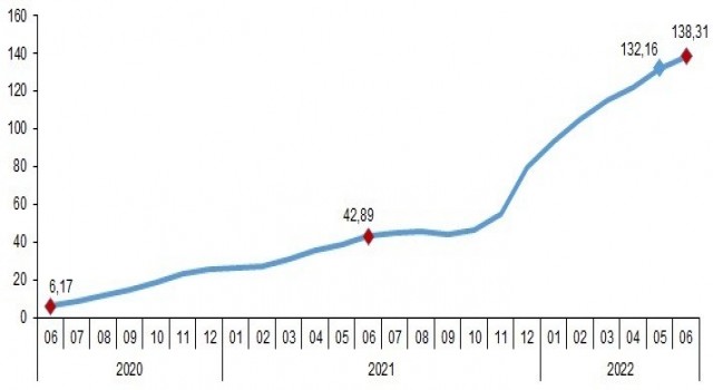 Enflasyon haziranda yüzde 78,6ya çıktı