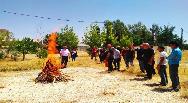 Erciş Yurt Müdürlüğünde yangın tatbikatı
