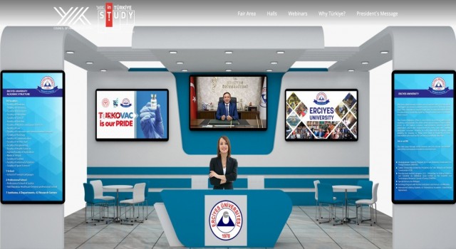 ERÜ “Study in Türkiye” Online Üniversite Tercih Fuarında stant açtı