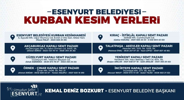 Esenyurt Belediyesi bayrama hazır