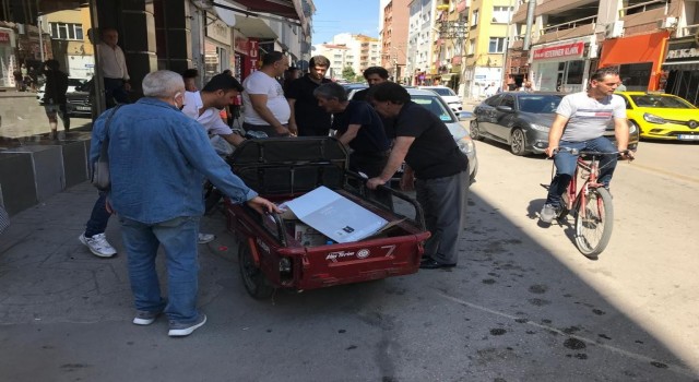 Eskişehirde trajikomik kaza