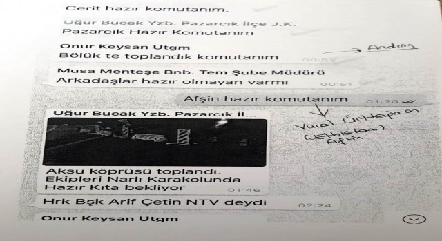 FETÖcü askerler Kahramanmaraşta darbeye böyle hazırlanmış