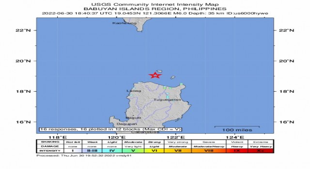 Filipinlerde 6 büyüklüğünde deprem