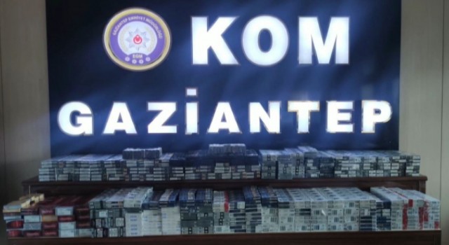 Gaziantepte 2 bin 470 paket kaçak sigara ele geçirildi