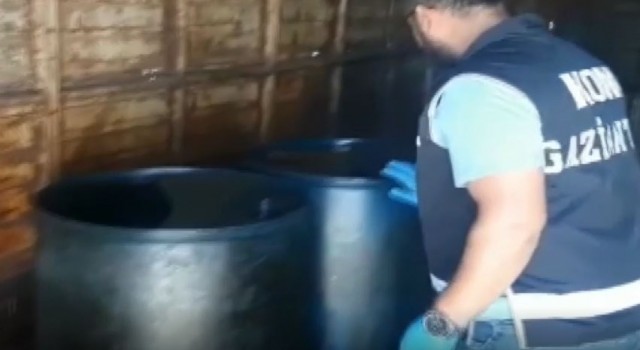 Gaziantepte bin 500 litre kaçak akaryakıt ele geçirildi