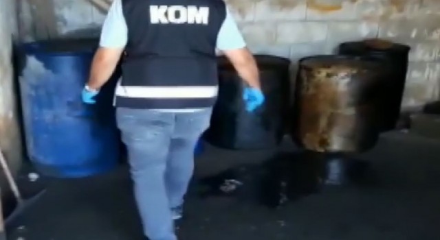 Gaziantepte bin 550 litre kaçak akaryakıt ele geçirildi
