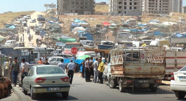 Gaziantepteki kurban pazarlarında arife günü yoğunluğu