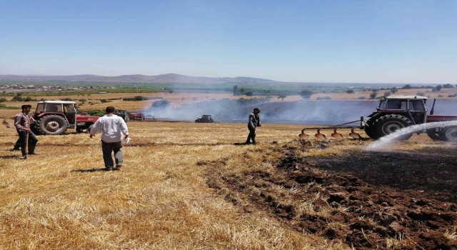 Gönende arazi yangını