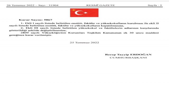 Hakkaride sosyal bilimler fakültesi kuruldu