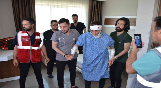 Hastanede yangın tatbikatı