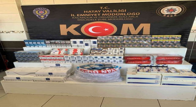 Hatayda kaçak sigara operasyonu