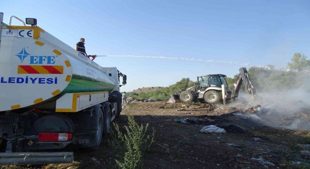 Hisarcıkta arazi yangını