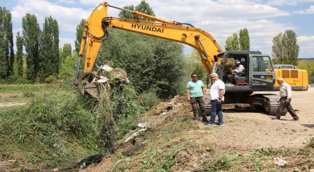 Hisarcıkta Küçükçay Taşkın Koruma Projesi çalışmalarına başlandı
