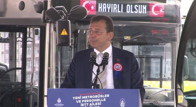 İBB Başkanı Ekrem İmamoğlu: “160 yeni aracı metrobüs filomuza hep birlikte kattık”