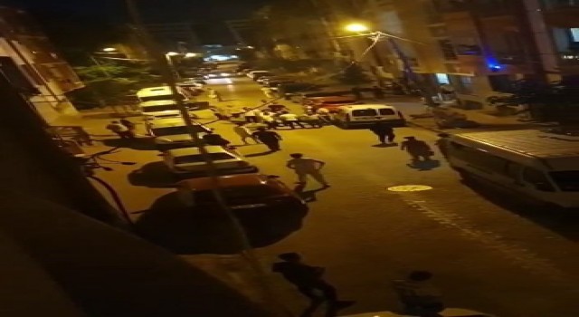İki ailenin kavgasında ortalık savaş alanına döndü