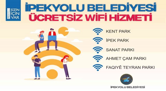 İpekyolundaki parklarda ücretsiz internet dönemi