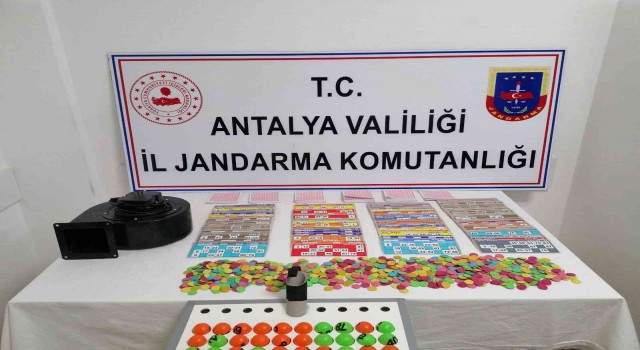 Jandarma kumarcıları suçüstü yakaladı, sandalyelerinden bile kalkamadılar