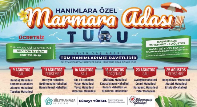 Kadınlar istedi, Marmara Adası turu yeniden başladı