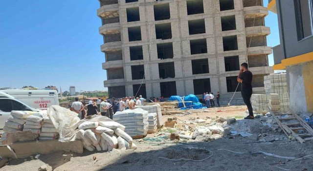 Kahtada 9. kattan düşen işçi hayatını kaybetti