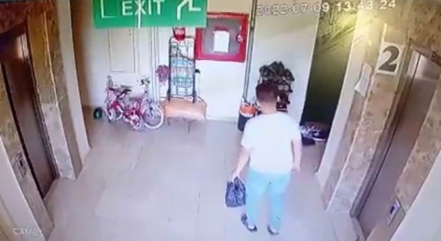 Kameralara takılan ayakkabı hırsızı kayıplara karıştı